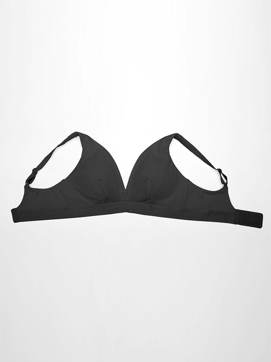 Bralette en modal côtelé à décolleté V