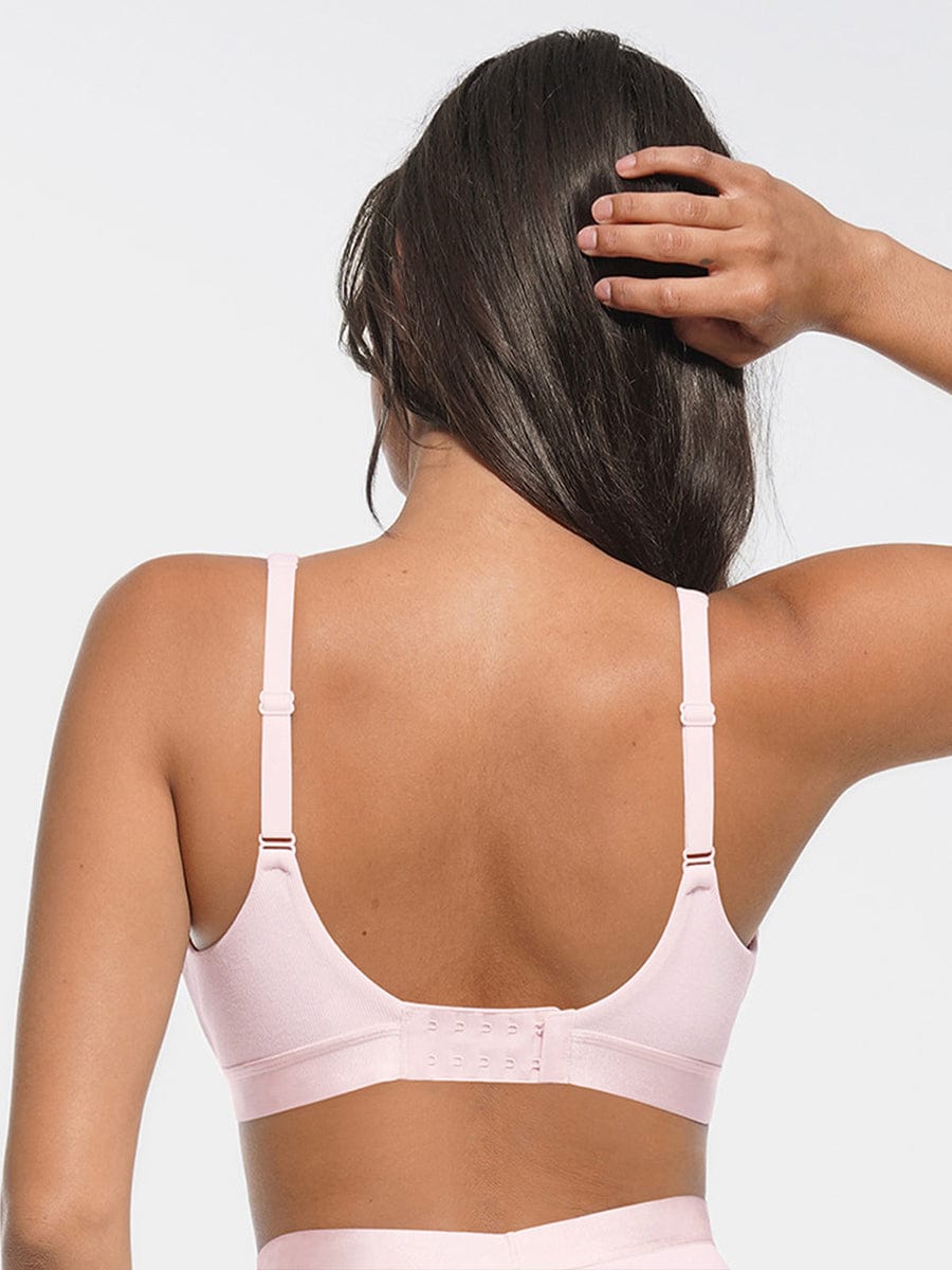 Bralette en modal côtelé à décolleté V