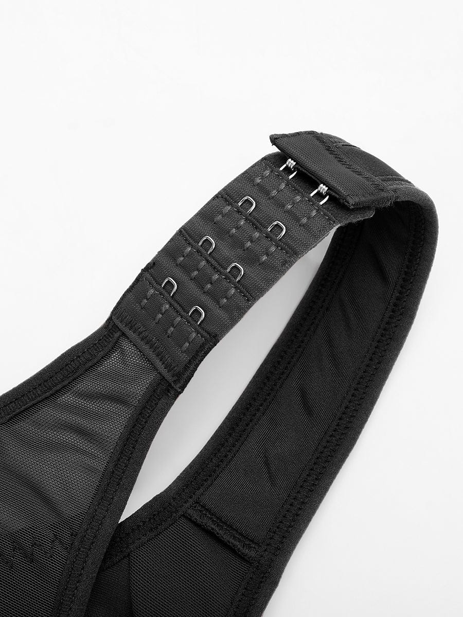 Soutien-gorge couvrant sans armatures à fermeture frontale