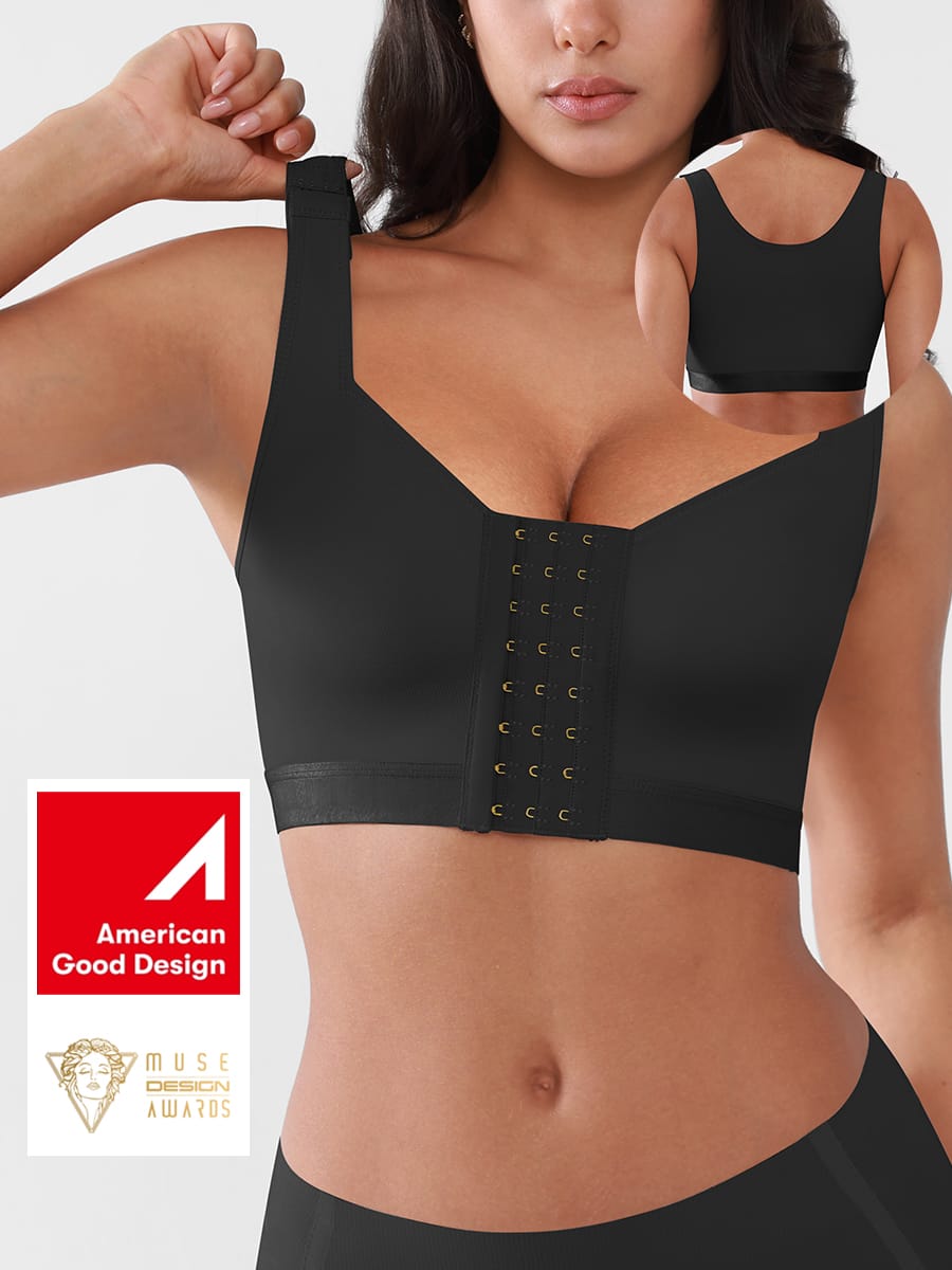 Soutien-gorge de maintien à fermeture frontale réglable