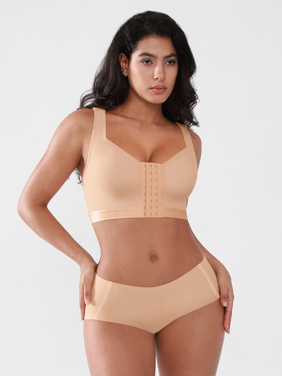 Soutien-gorge de maintien à fermeture frontale réglable