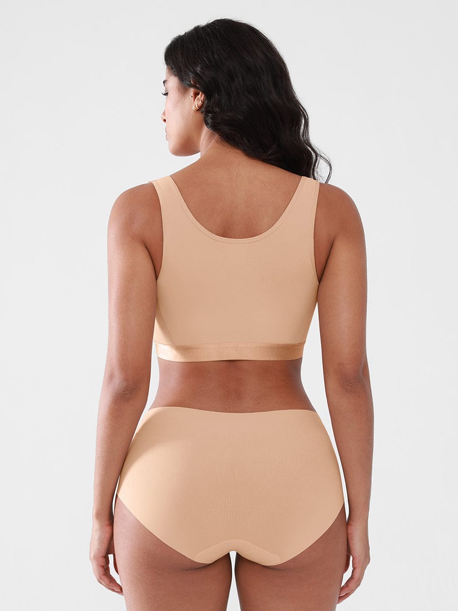 Soutien-gorge de maintien à fermeture frontale réglable