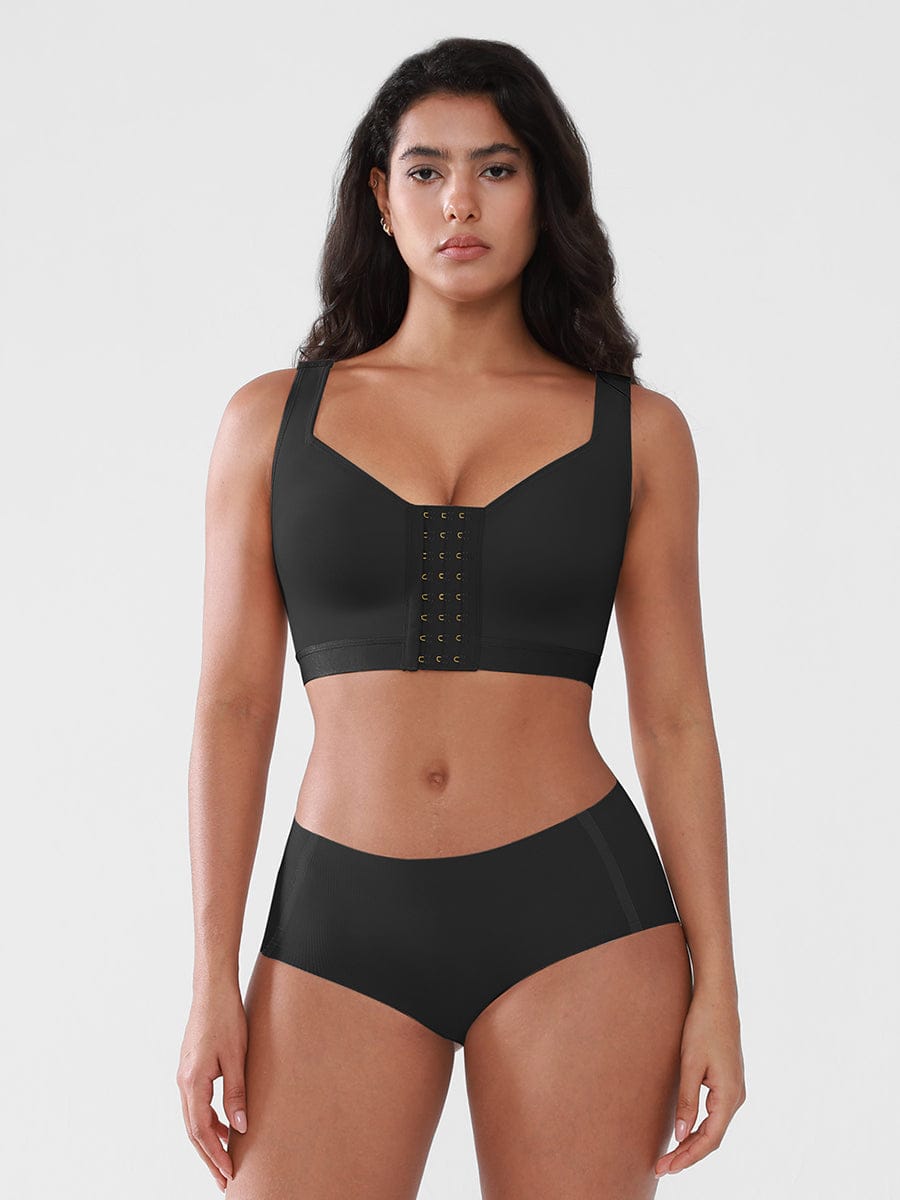 Soutien-gorge de maintien à fermeture frontale réglable