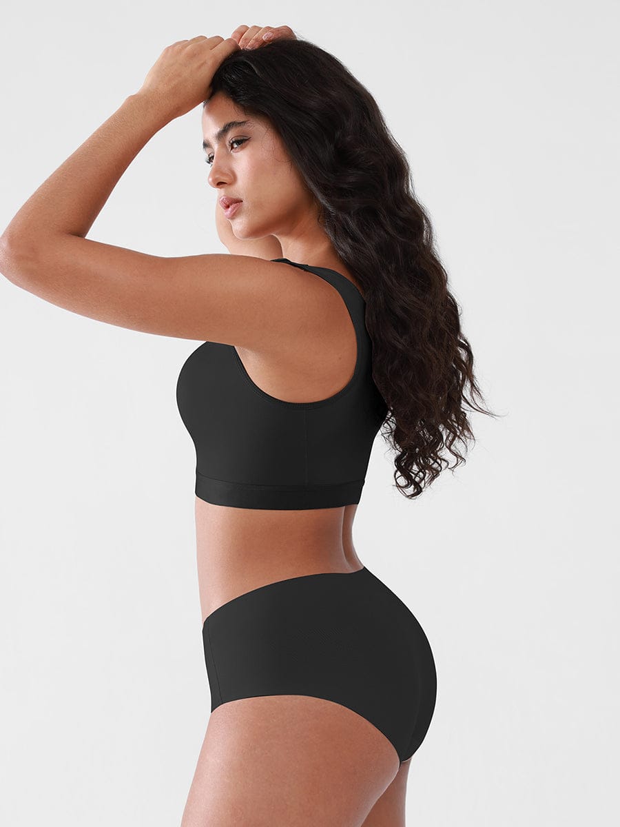 Soutien-gorge de maintien à fermeture frontale réglable