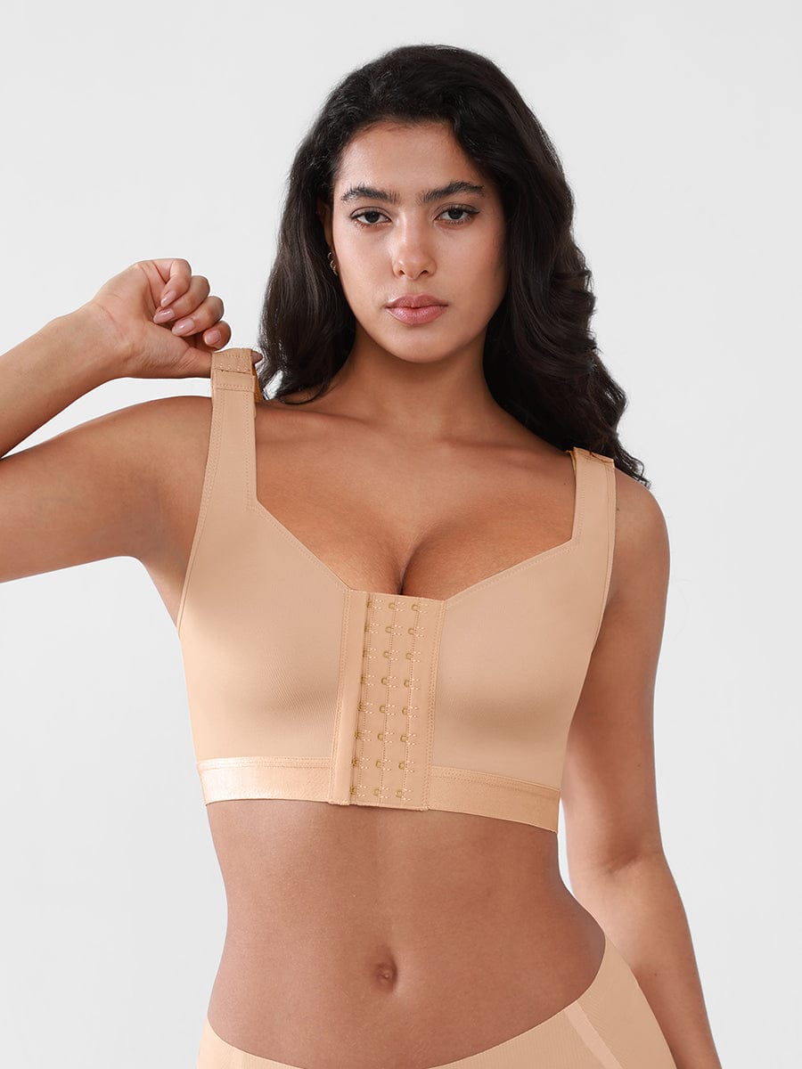 Soutien-gorge de maintien à fermeture frontale réglable