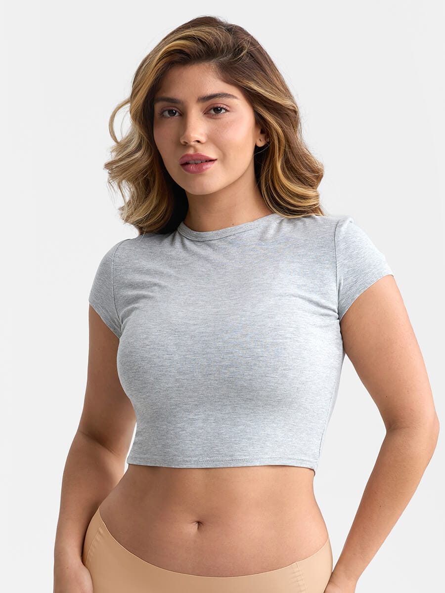 Soutien-gorge minimiseur à armatures et décolleté en maille