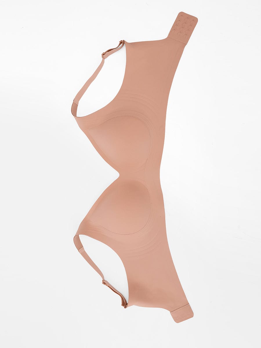 Soutien-gorge plongeant sans armatures à maintien gel