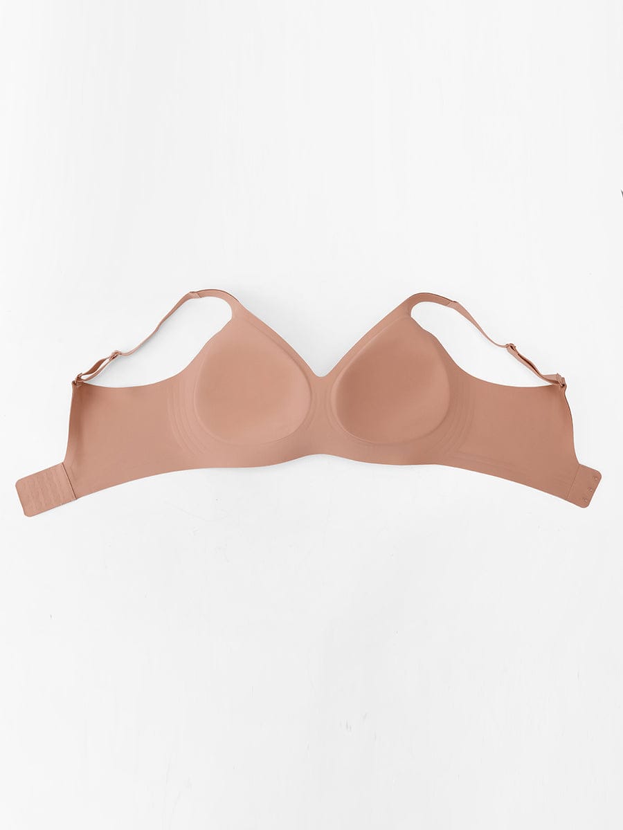 Soutien-gorge plongeant sans armatures à maintien gel