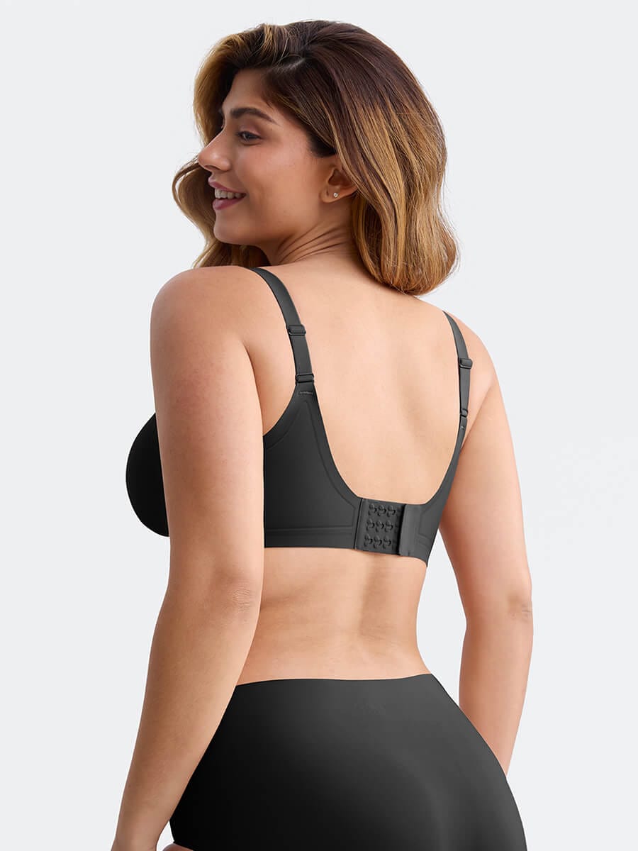Soutien-gorge plongeant sans armatures à maintien gel