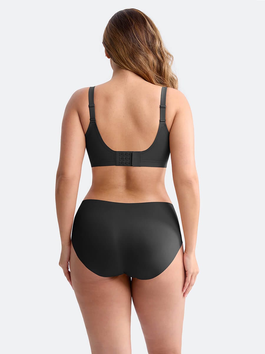 Soutien-gorge plongeant sans armatures à maintien gel