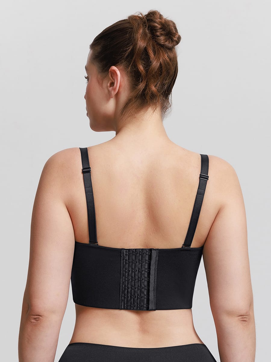 Strapless Underwire Demi Bra with Wide Back