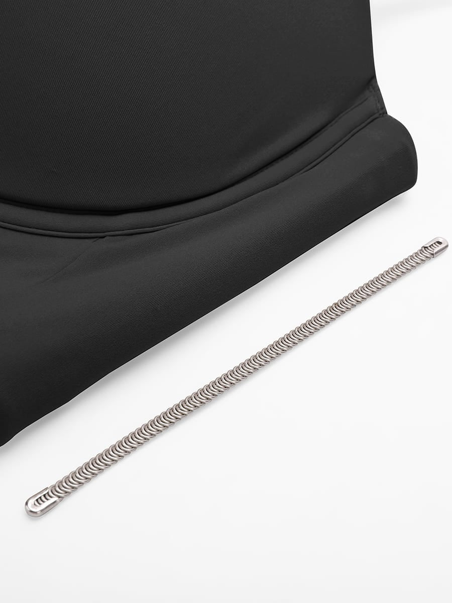 Strapless Underwire Demi Bra with Wide Back