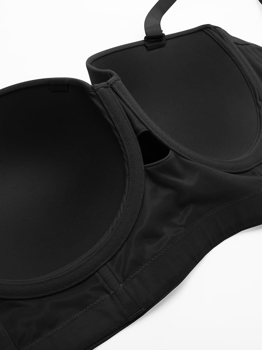 Strapless Underwire Demi Bra with Wide Back