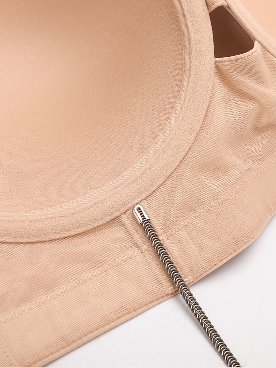 Strapless Underwire Demi Bra with Wide Back