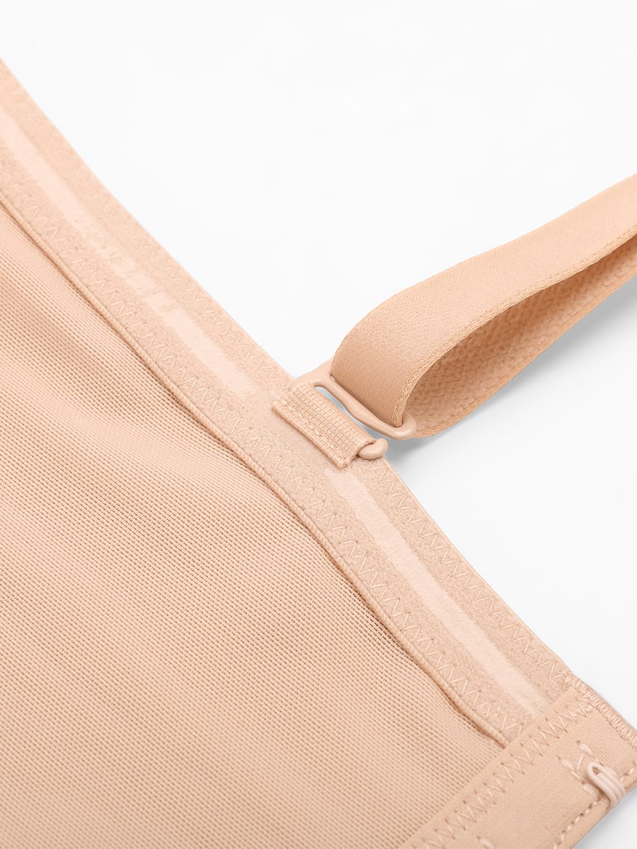 Strapless Underwire Demi Bra with Wide Back