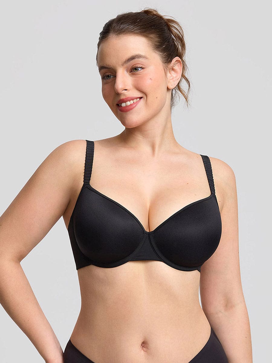 Soutien-gorge demi-bonnet à armatures et mousse mémoire