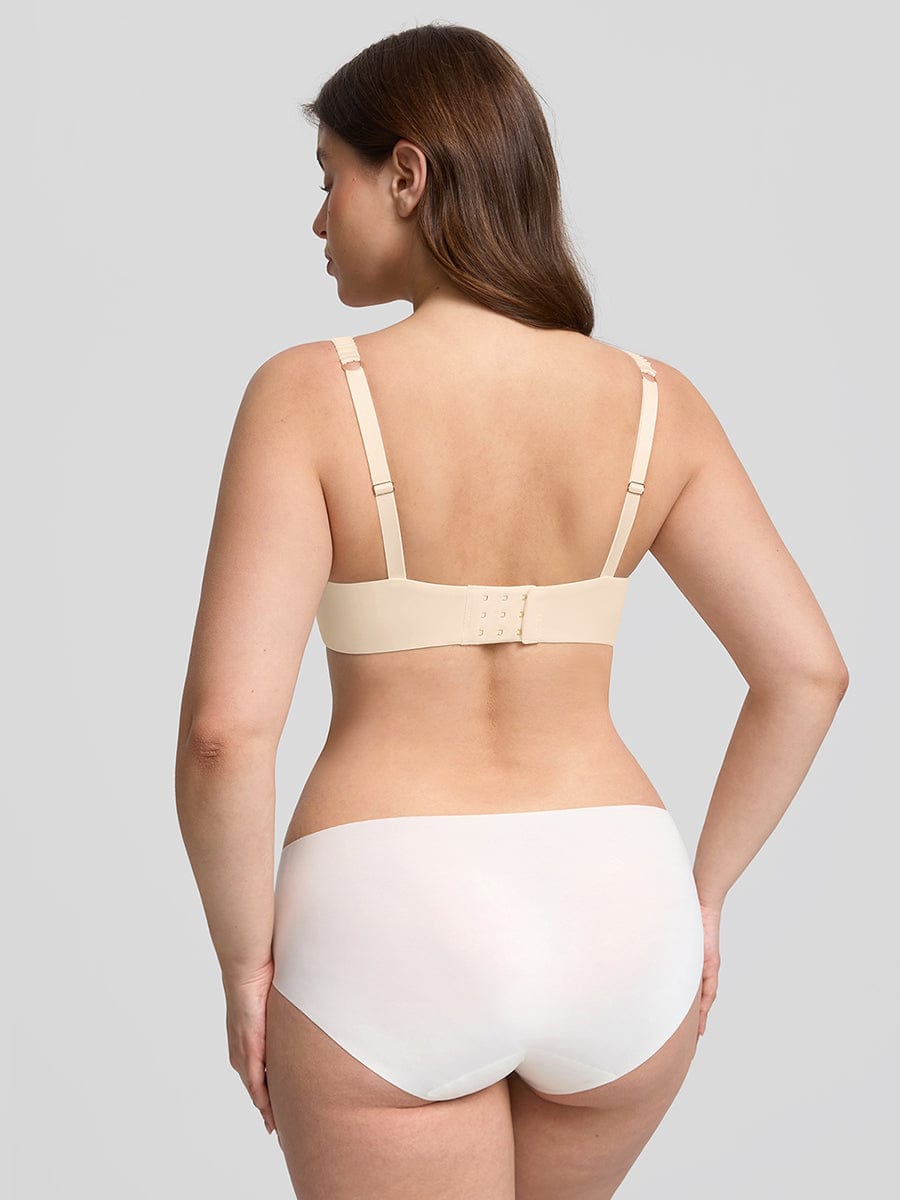 Soutien-gorge demi-bonnet à armatures et mousse mémoire