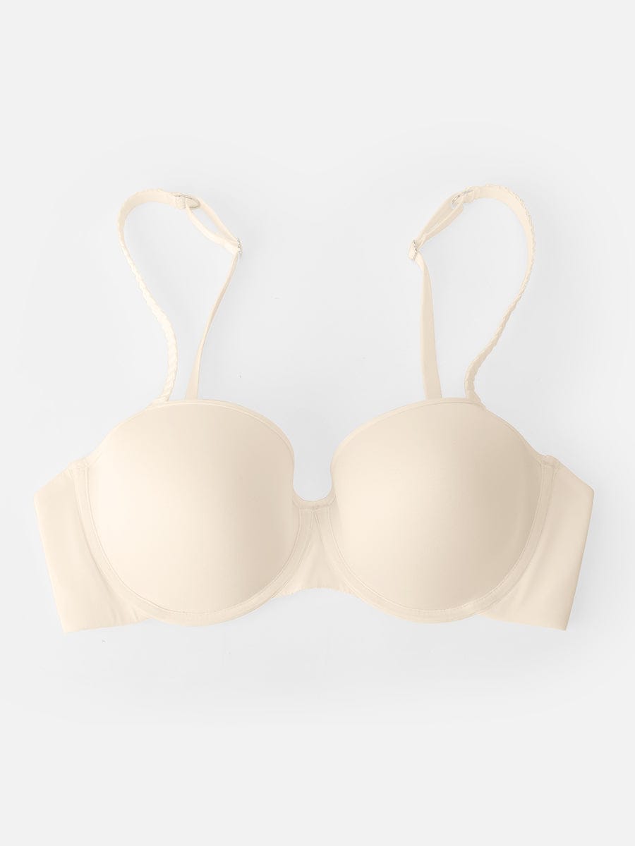 Soutien-gorge demi-bonnet à armatures et mousse mémoire
