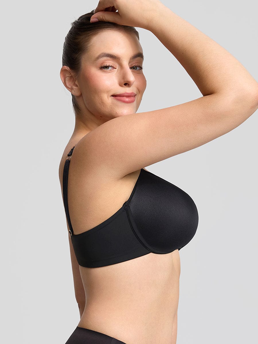 Soutien-gorge demi-bonnet à armatures et mousse mémoire