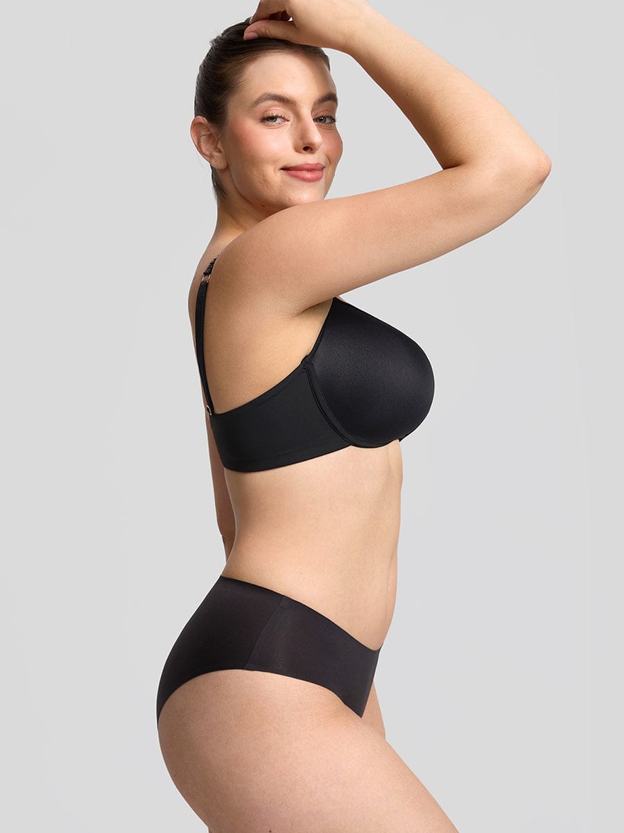 Soutien-gorge demi-bonnet à armatures et mousse mémoire