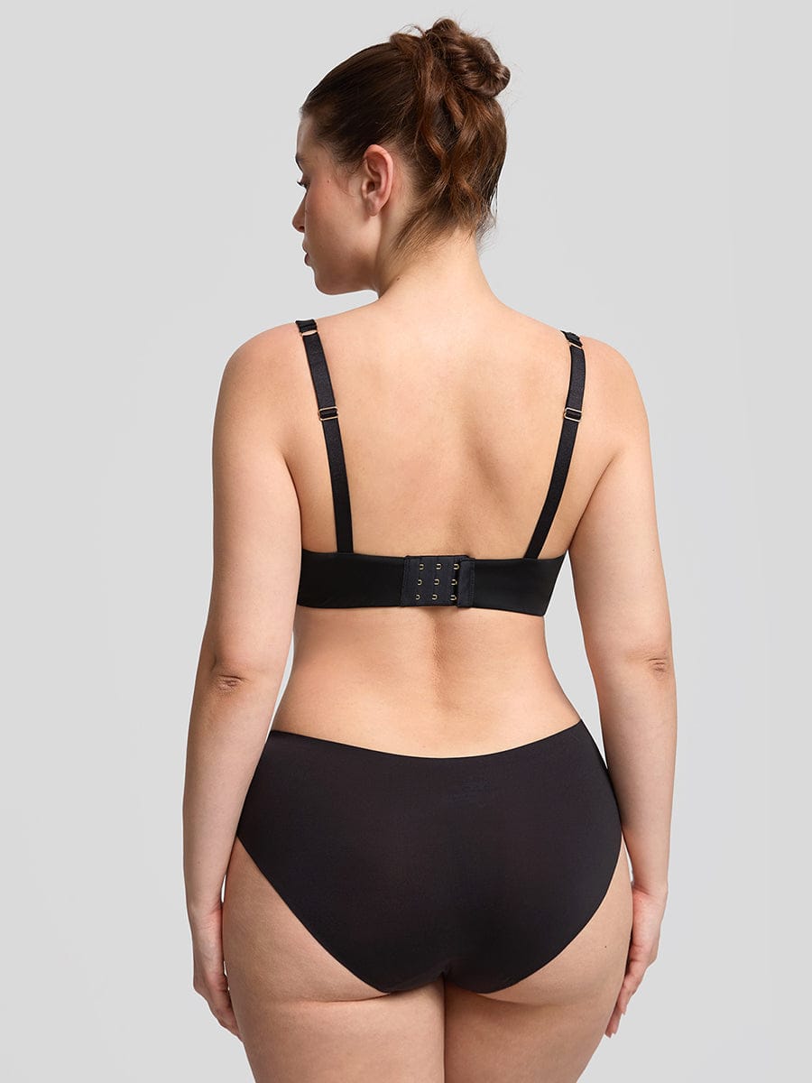 Soutien-gorge demi-bonnet à armatures et mousse mémoire