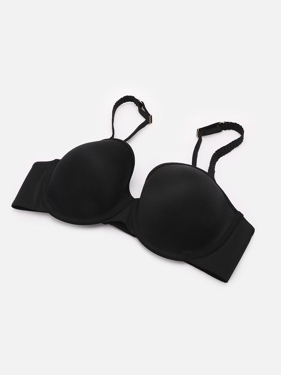 Soutien-gorge demi-bonnet à armatures et mousse mémoire