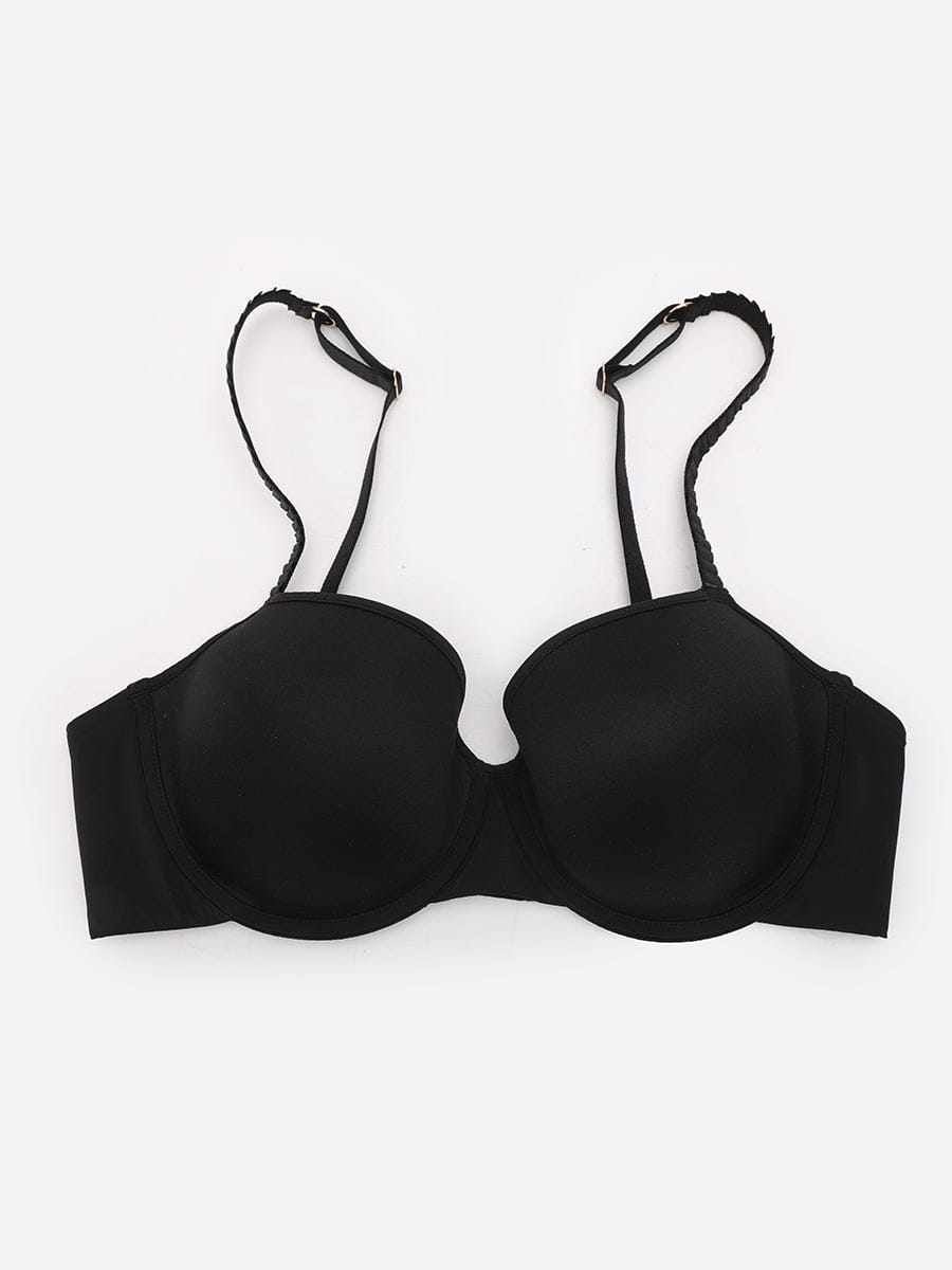 Soutien-gorge demi-bonnet à armatures et mousse mémoire