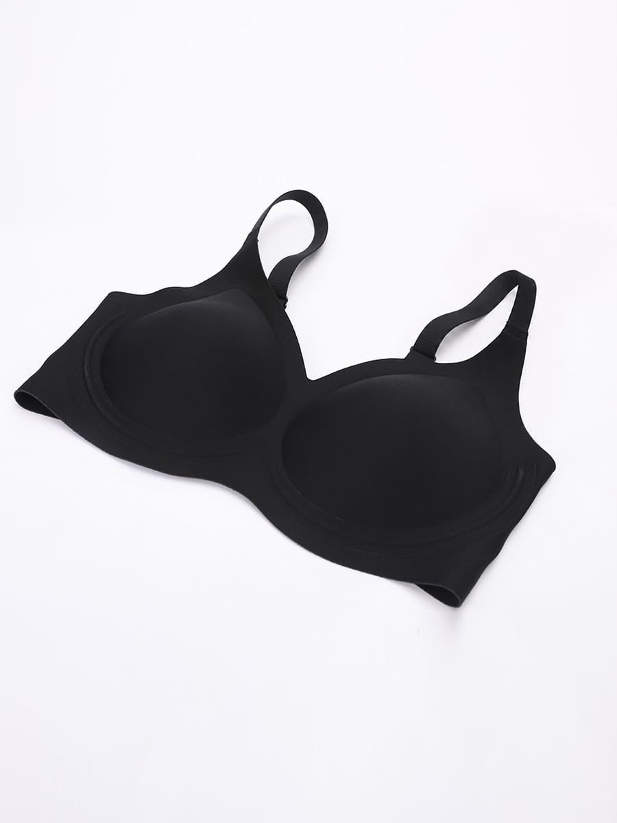 Soutien-gorge sans armatures à maintien gel pour poitrine généreuse