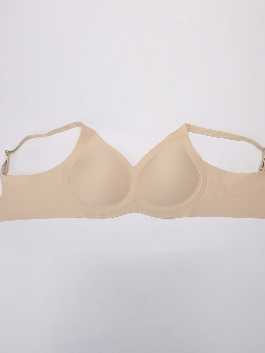 Soutien-gorge sans armatures à maintien gel pour poitrine généreuse