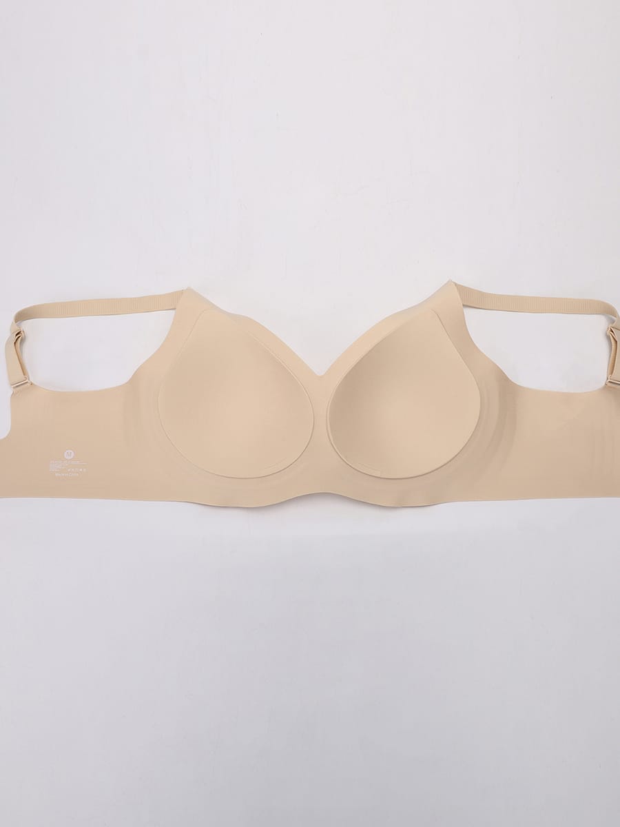 Soutien-gorge sans armatures à maintien gel pour poitrine généreuse
