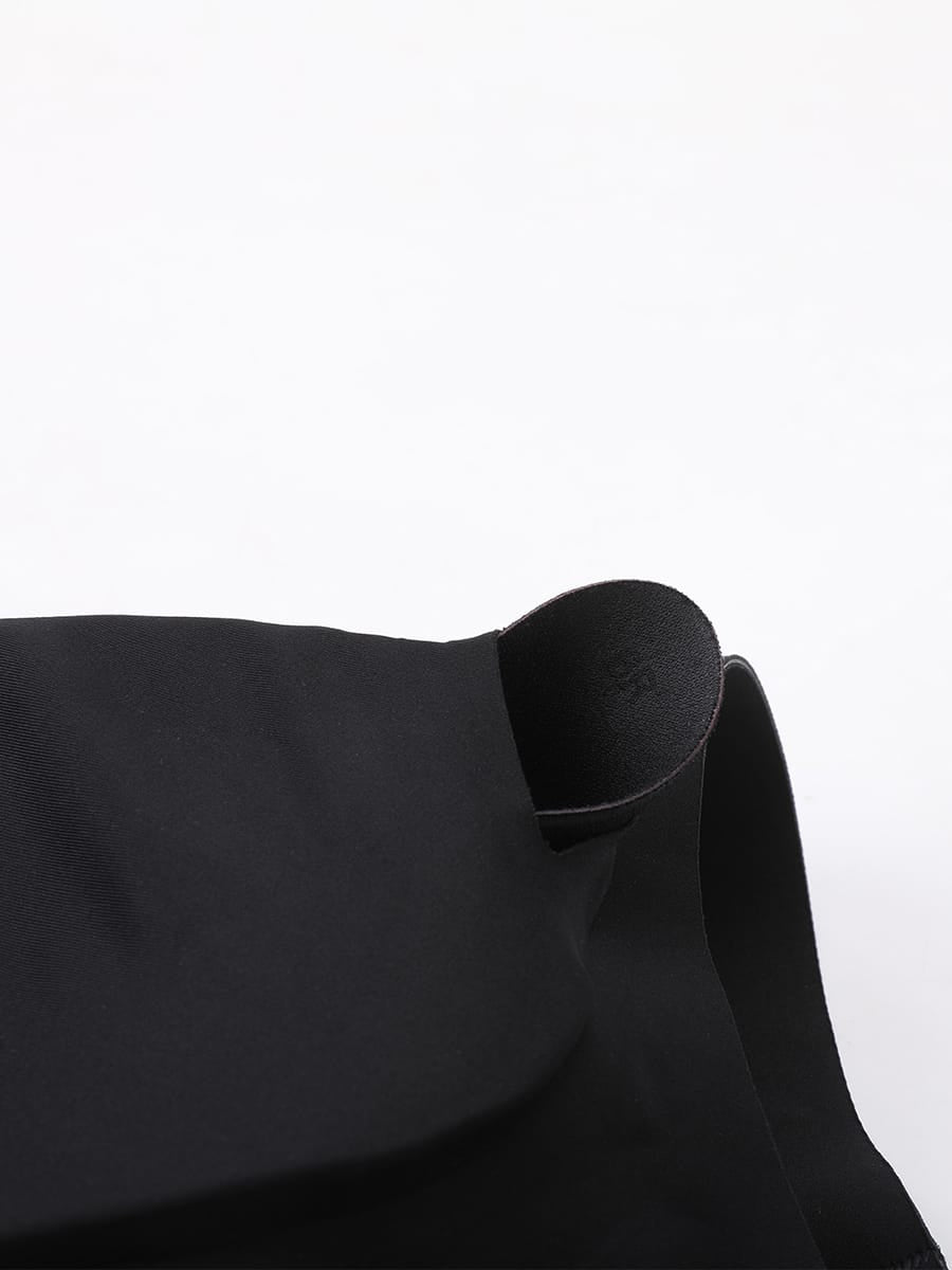 Soutien-gorge sans armatures à découpe centrale et maintien gel
