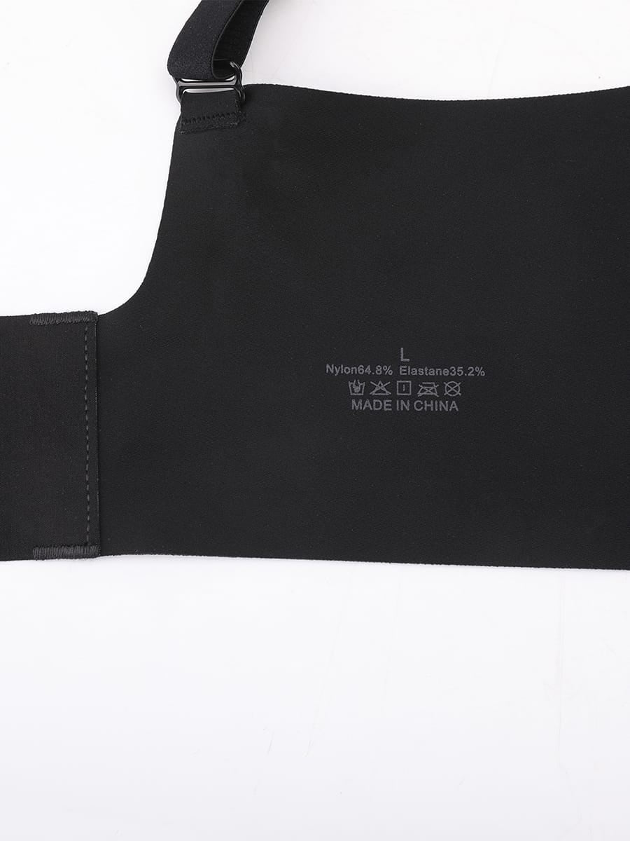 Soutien-gorge sans armatures à découpe centrale et maintien gel