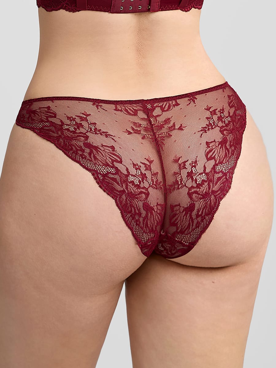 Low-Rise Floral Lace Briefs