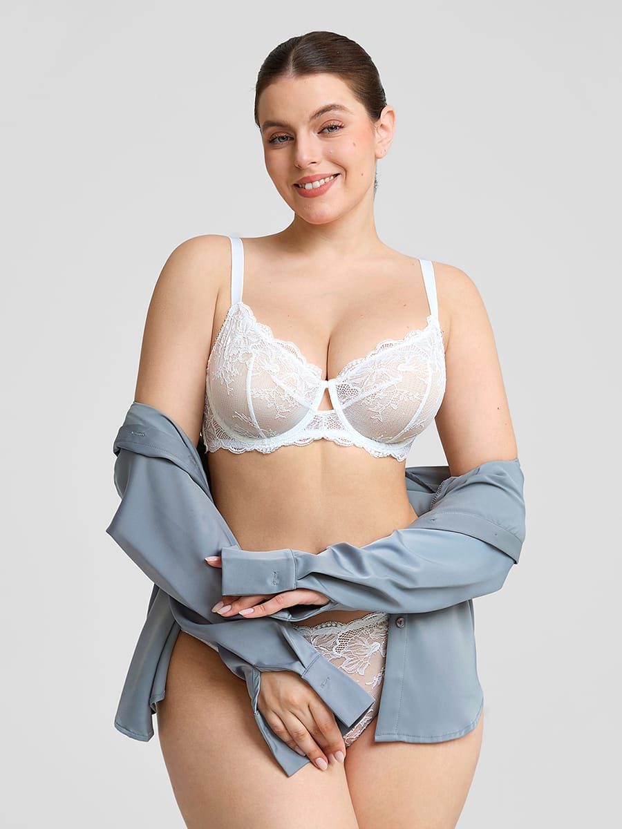 Low-Rise Floral Lace Briefs
