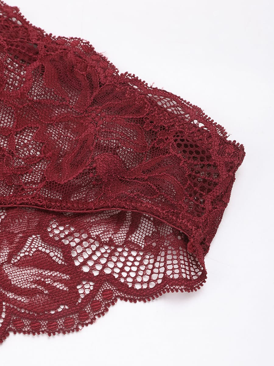 Low-Rise Floral Lace Briefs
