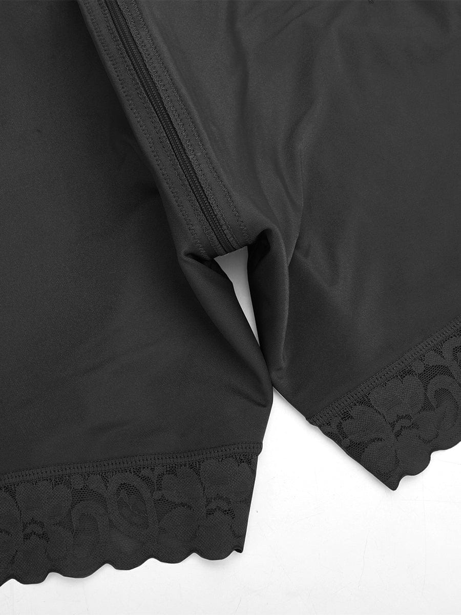 Gaine à quatre baleines longues et bretelles amovibles