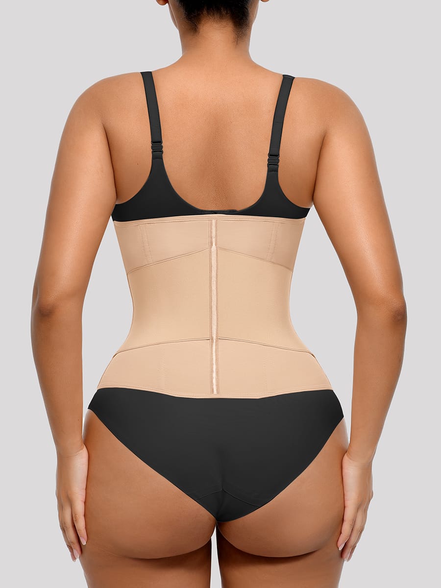 Front-Zip Waist Trainer Vest with 11 Boning Strips