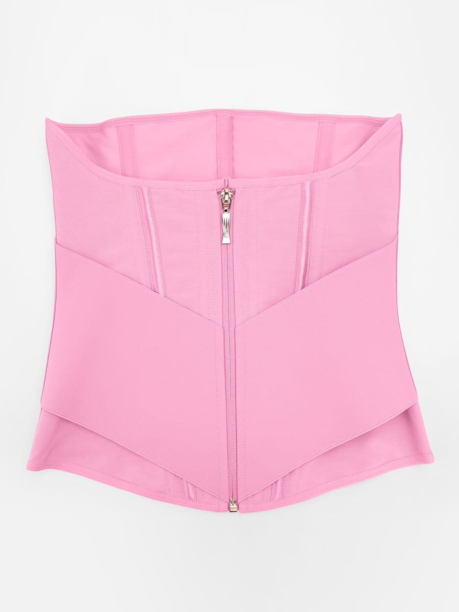 Front-Zip Waist Trainer Vest with 11 Boning Strips