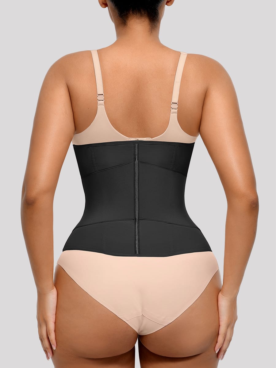 Front-Zip Waist Trainer Vest with 11 Boning Strips
