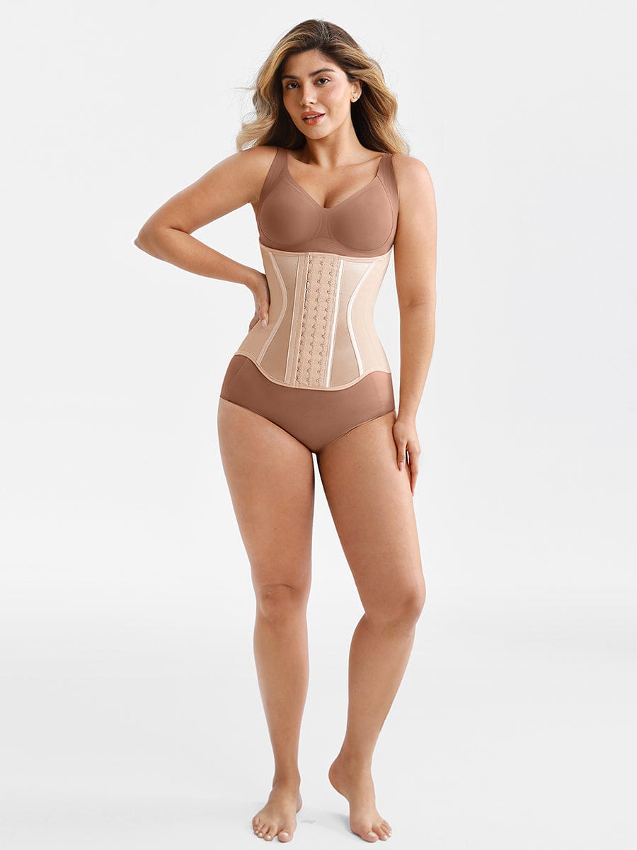 WSHb61011 — Ceinture gainante en latex coupe en S avec 11 baleines en acier