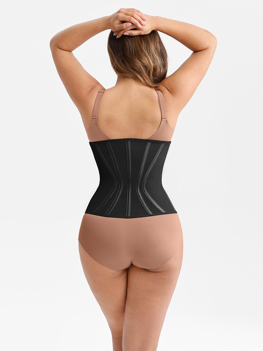 WSHb61011 — Ceinture gainante en latex coupe en S avec 11 baleines en acier