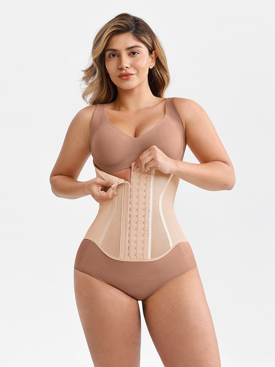 WSHb61011 — Ceinture gainante en latex coupe en S avec 11 baleines en acier