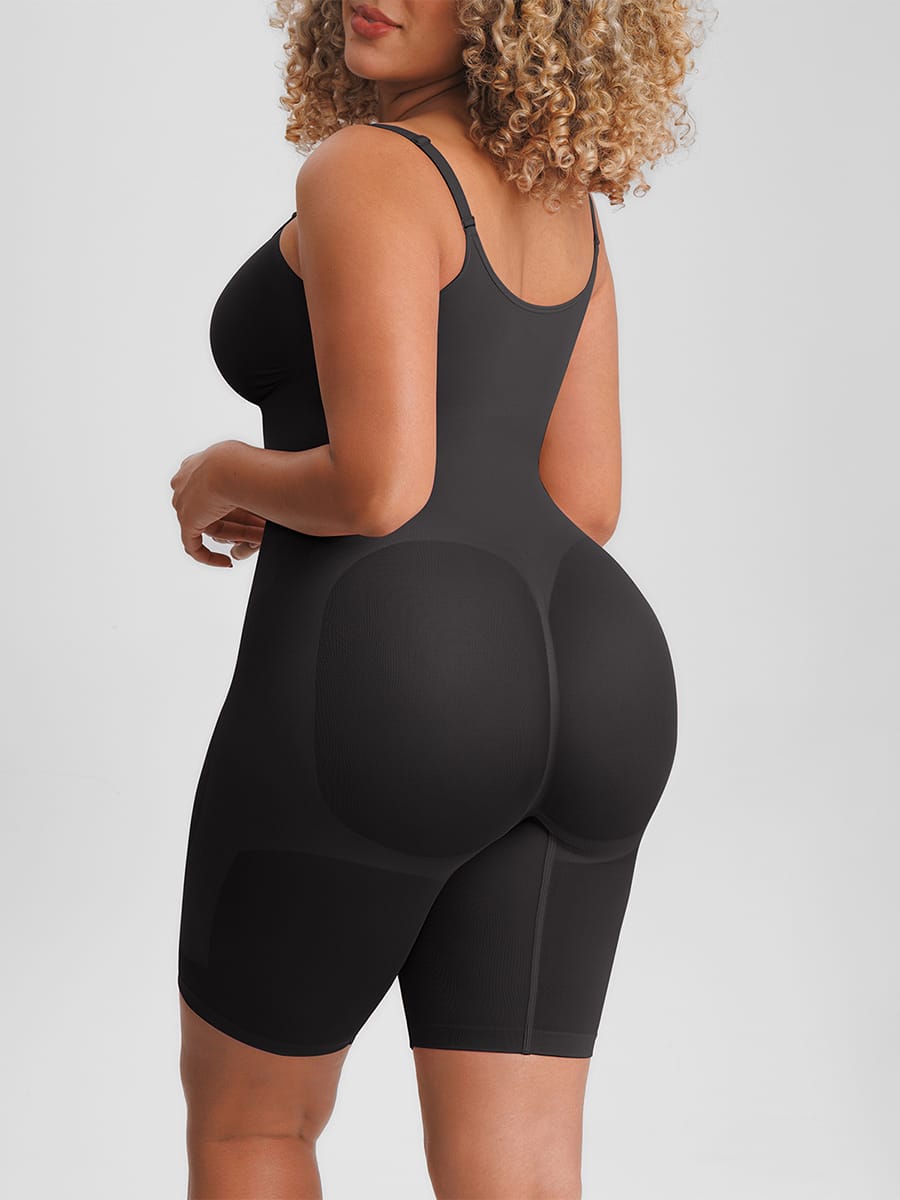 Invisible-Zip Seamless Shaping Bodysuit