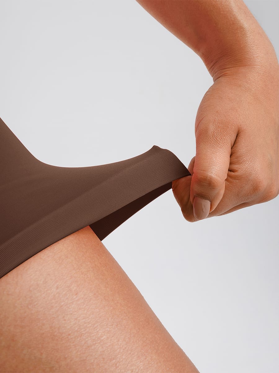 Invisible-Zip Seamless Shaping Bodysuit