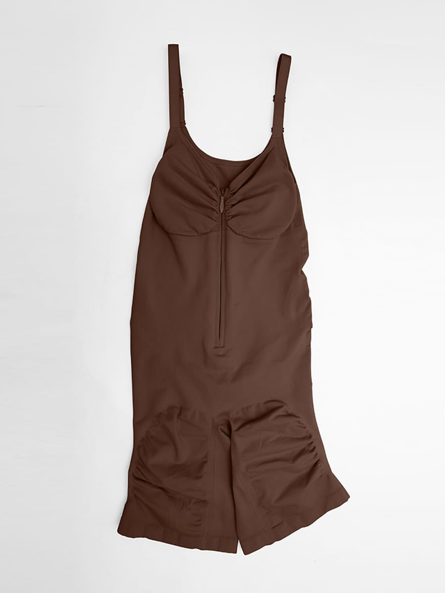 Invisible-Zip Seamless Shaping Bodysuit