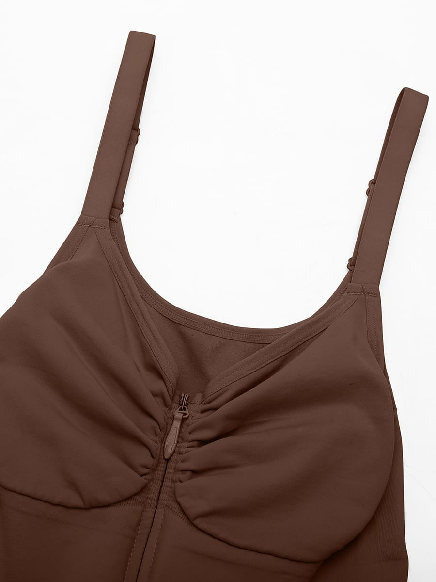 Invisible-Zip Seamless Shaping Bodysuit