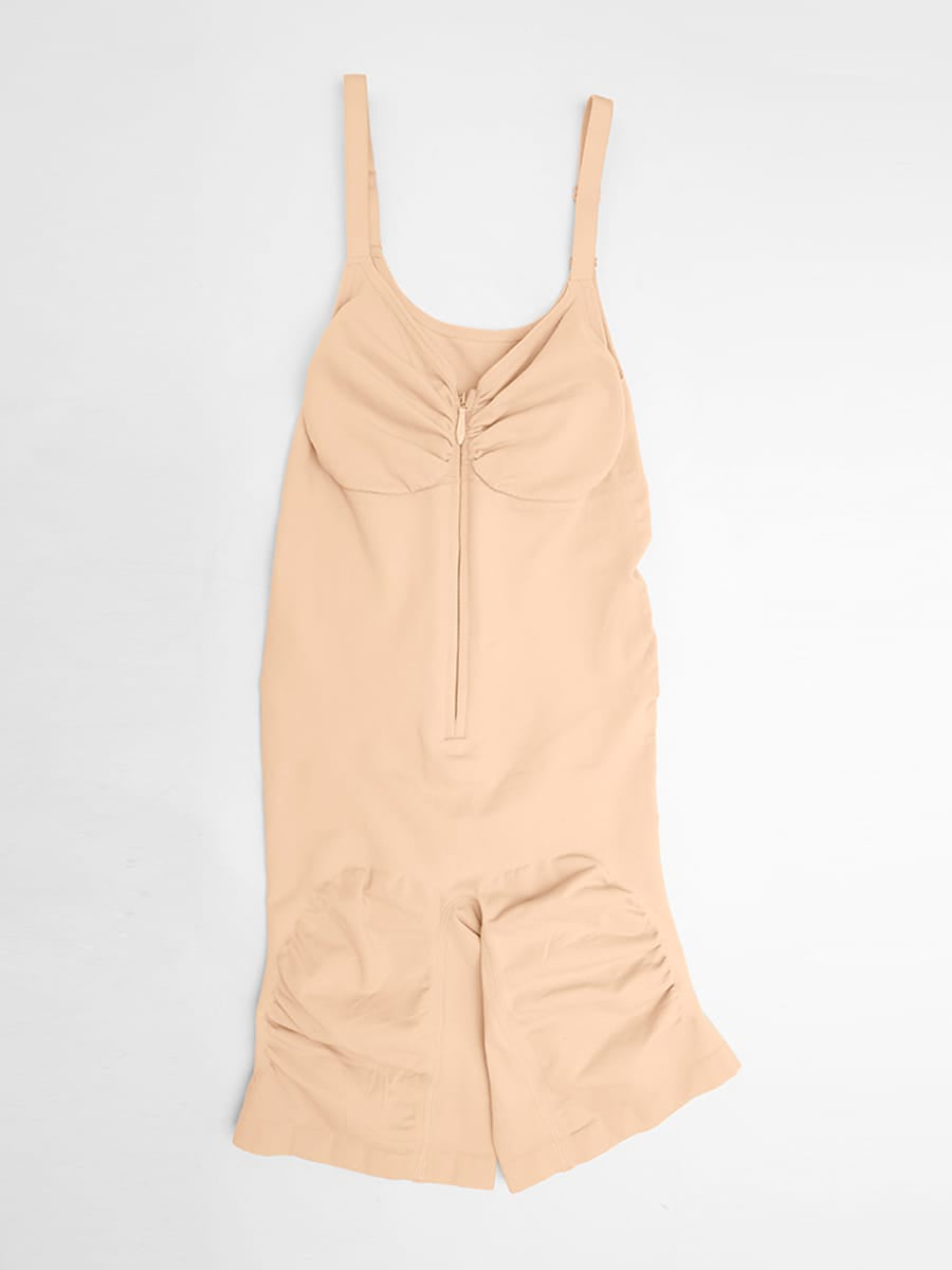 Invisible-Zip Seamless Shaping Bodysuit