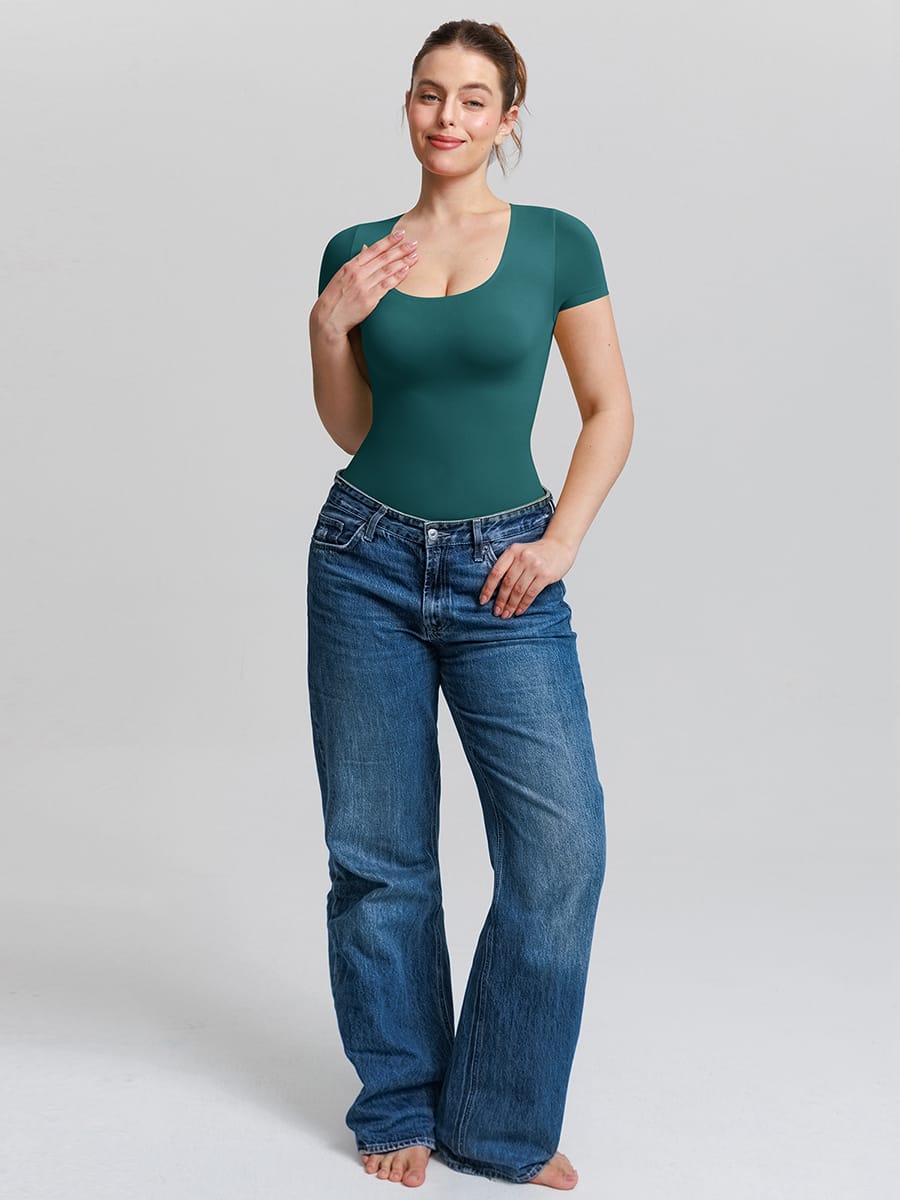 Butter-Soft Seamless Scoop-Neck Shaping Bodysuit
