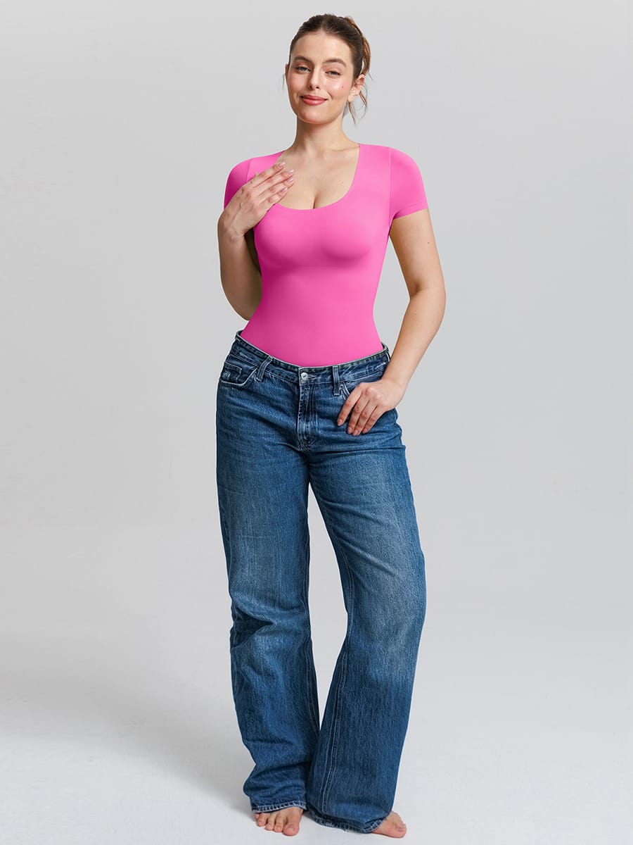 Butter-Soft Seamless Scoop-Neck Shaping Bodysuit