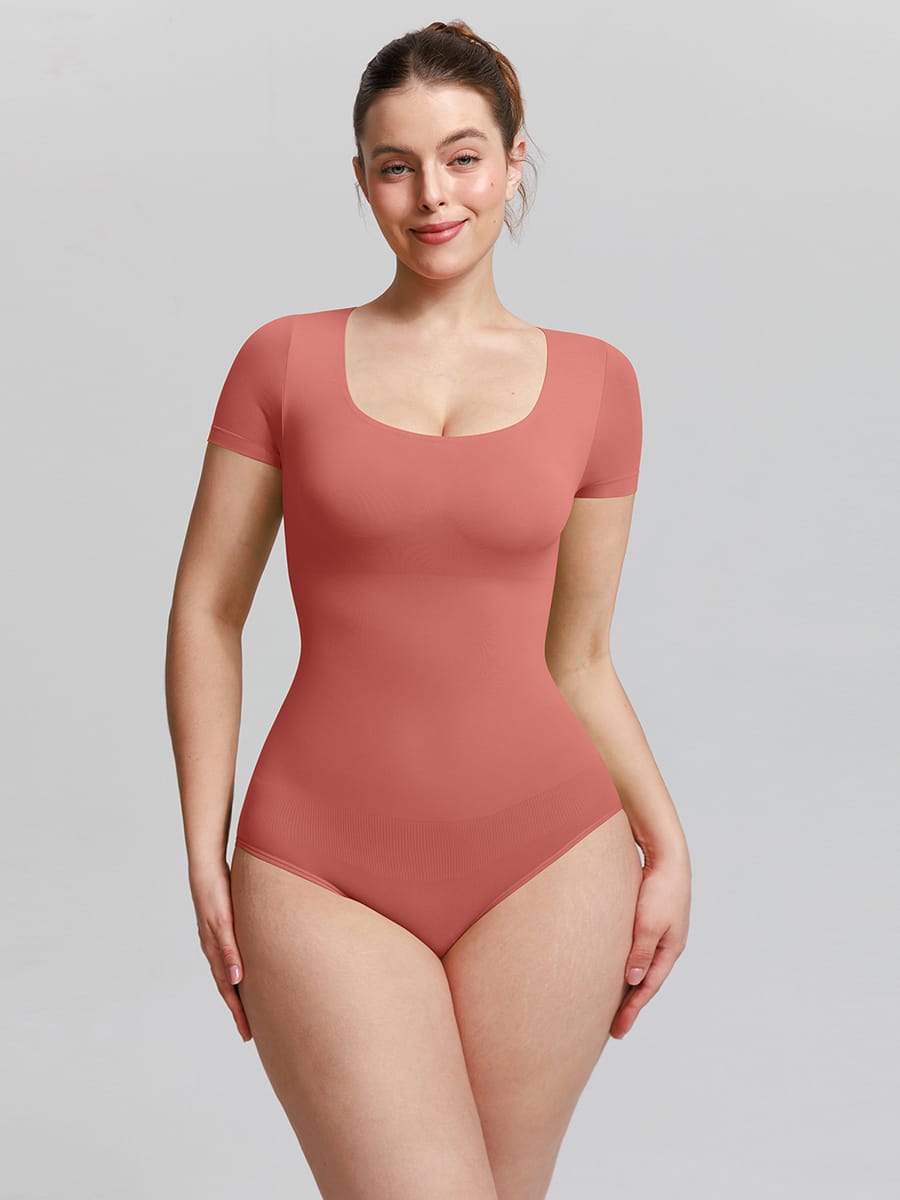 Butter-Soft Seamless Scoop-Neck Shaping Bodysuit